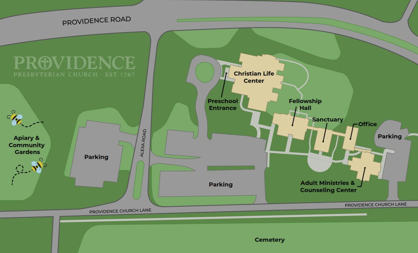 Providence Presbyterian Church Grounds map